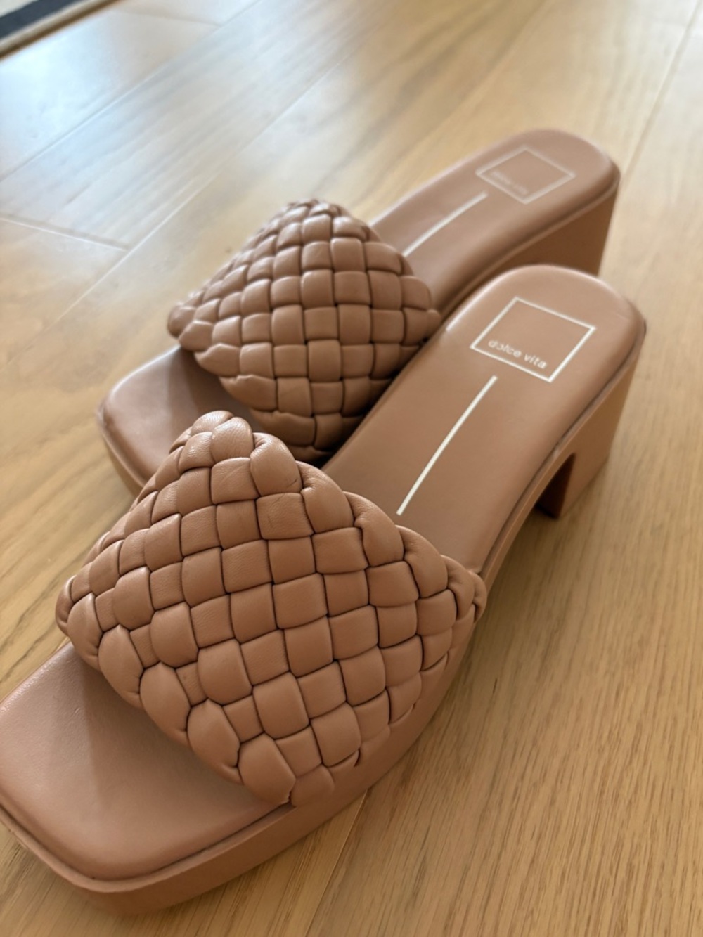 Dolce Vita Braided Slide Mule in Camel
